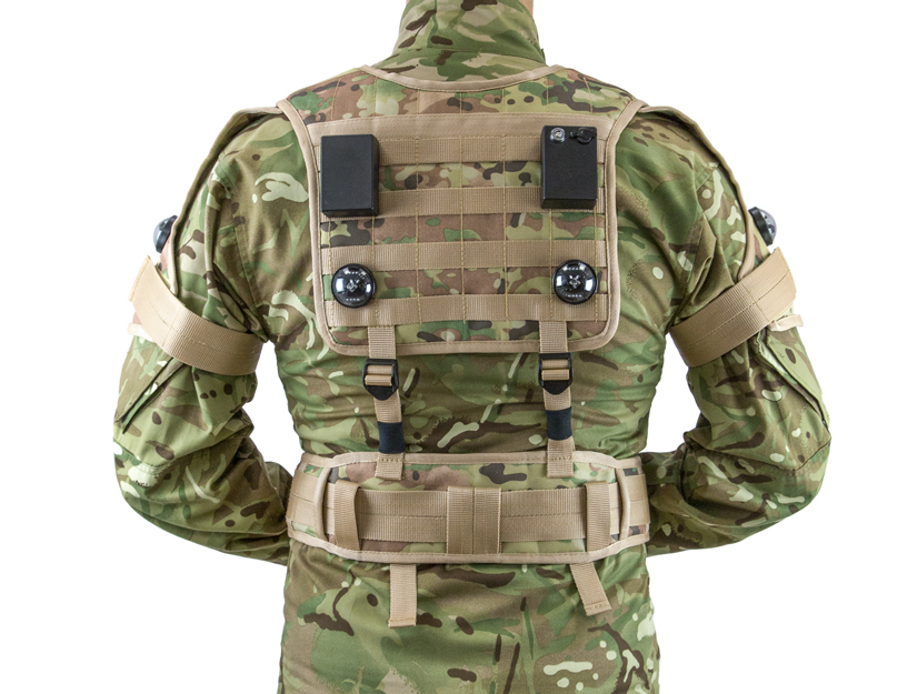 Load Laser tag vest back