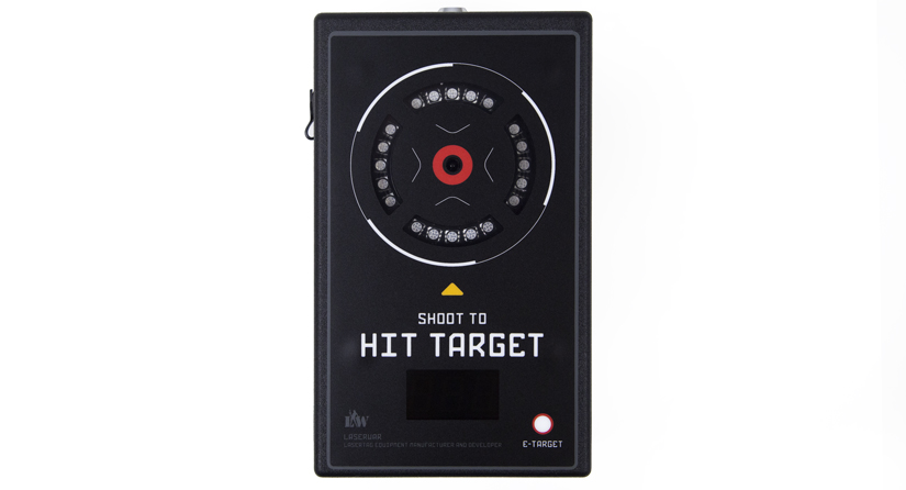 Lasert tag shooting range target device