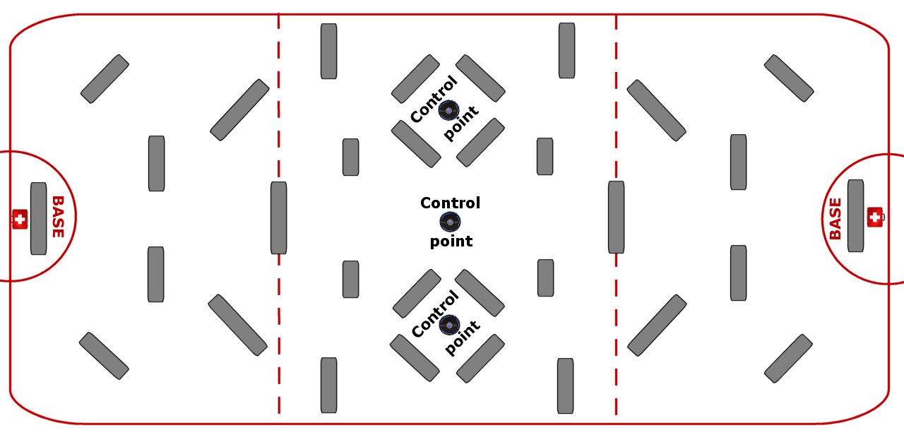 Large laser tag location map